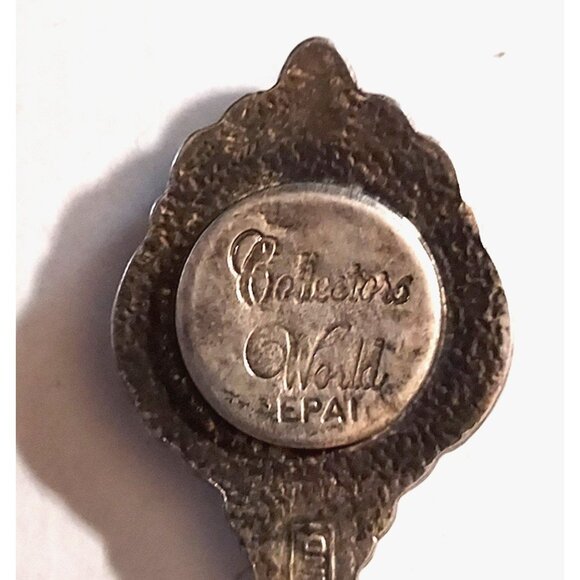 Sterling Silver Antique Souvenir Spoon Made in New Zealand Mother of Pearl - Picture 7 of 9